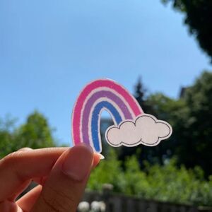 3/$20 CLEAR Vinyl Glossy Stickers | Rainbow Stickers | Pride Stickers HANDMADE